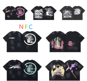 T-shirt décontracté unisexe Hell NFC 300g 100% coton coupe classique à manches courtes imprimé animal style urbain vintage délavé pour l'été - Product Image 1