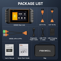 Pièces d'excavatrice pour outil de diagnostic de camion diesel FOXWELL HD500, scanner OBD pour camions