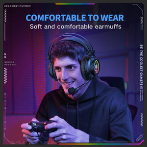 Onikuma X80 7.1 <b>Surround</b> <b>Sound</b> Wired Gaming Headphones Comfortable Noise Cancellation DJ Sports Waterproof - Product Image 6