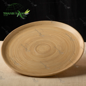 Juego de embalaje personalizado OEM de gran venta de 2 bandejas de bambú para servir en restaurantes y decoración de mesa de cocina - Product Image 2