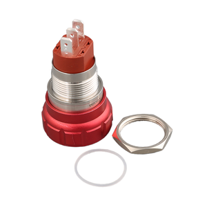 Взрывозащищенный кнопочный переключатель аварийной остановки HBAN из алюминиевого сплава 19 мм с лазерным гравировкой, знак остановки CE IP67 10A 250V - Product Image 3