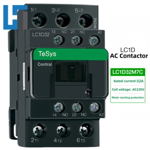 Mới ban đầu AC contactor lc1d32m7c 32A AC220V lc1d32f7c lc1d32q7c lc1d32b7c 3P tesys Deca Contactor PLC lập trình điều khiển - Product Image 1