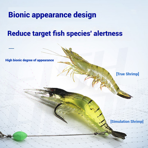 Vente en gros <span class=keywords><strong>de</strong></span> <span class=keywords><strong>leurre</strong></span> <span class=keywords><strong>de</strong></span> crevettes souples réalistes avec un leader pré-rigged <span class=keywords><strong>de</strong></span> lueur lumineuse 8cm 6g appâts <span class=keywords><strong>de</strong></span> pêche <span class=keywords><strong>de</strong></span> prédateur pour l'eau salée eau douce - Product Image 4