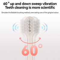 Brosse à dents électrique sonique vibrante pour un nettoyage en profondeur, poils antibactériens, autonomie de 90 jours pour adultes