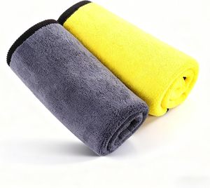 Toalla de Microfibra de Alta Calidad NOVISON de 30cm X 30cm de Secado Rápido y Color Sólido para Lavado de Autos y Uso Doméstico - Product Image 4