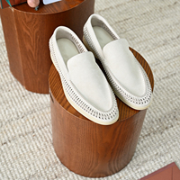 Mocassins décontractés italiens originaux, baskets de marche en cuir véritable, chaussures quotidiennes pour hommes toutes saisons, mocassins perforés, personnalisation OEM