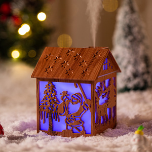 Humidificador de Madera con Luz que Cambia de Color, Difusor de Aromaterapia de Sobremesa con Alimentación USB, Pequeña Capacidad Inferior a 0.5L - Product Image 2