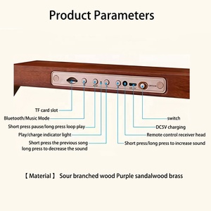Altavoz Inalámbrico Clásico <span class=keywords><strong>de</strong></span> Metal y Madera para 5.3 con Control Remoto, Batería <span class=keywords><strong>de</strong></span> 500-1000 mAh para Reproducción <span class=keywords><strong>de</strong></span> Audio en Automóviles, <span class=keywords><strong>Conciertos</strong></span> y Salas <span class=keywords><strong>de</strong></span> Música - Product Image 4