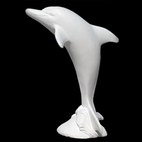 Dauphin Sculpture Aquarium Exposition Art Sculpture Résine Fibre de Verre Sculpture