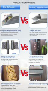 現代的な耐久性のある鋳造アルミニウム製スイングフェンスゲート卸売業者、別荘や学校向けのアーチ型電動ゲート、自動回転式 - Product Image 5