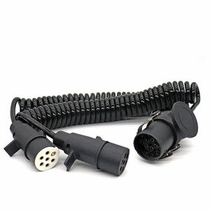 Bobine électrique 24V 15 broches à 2X7 broches Twin Trailer N S Type Suzi Bobine Câble 3.5m 4m ISO 1185 3751 Suzie EBS ABS Spiral Cable - Product Image 1
