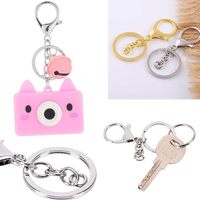Mosquetones, Ganchos, Clips de liberación rápida, Anillo plano para llavero, 8 Mosquetones giratorios, Clips de gancho para mosquetones giratorios, Anillos para llaves