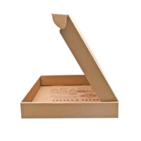 Scatole di cartone ondulato riciclabile con Logo personalizzato ristorante stampato imballaggio ciambelle per Pizza con