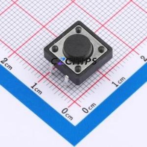 KH-12X12X5H-TJ Tactile Switch Through hole Component (THT),12x12mm Switch 12mm 12mm 5mm - Product Image 1