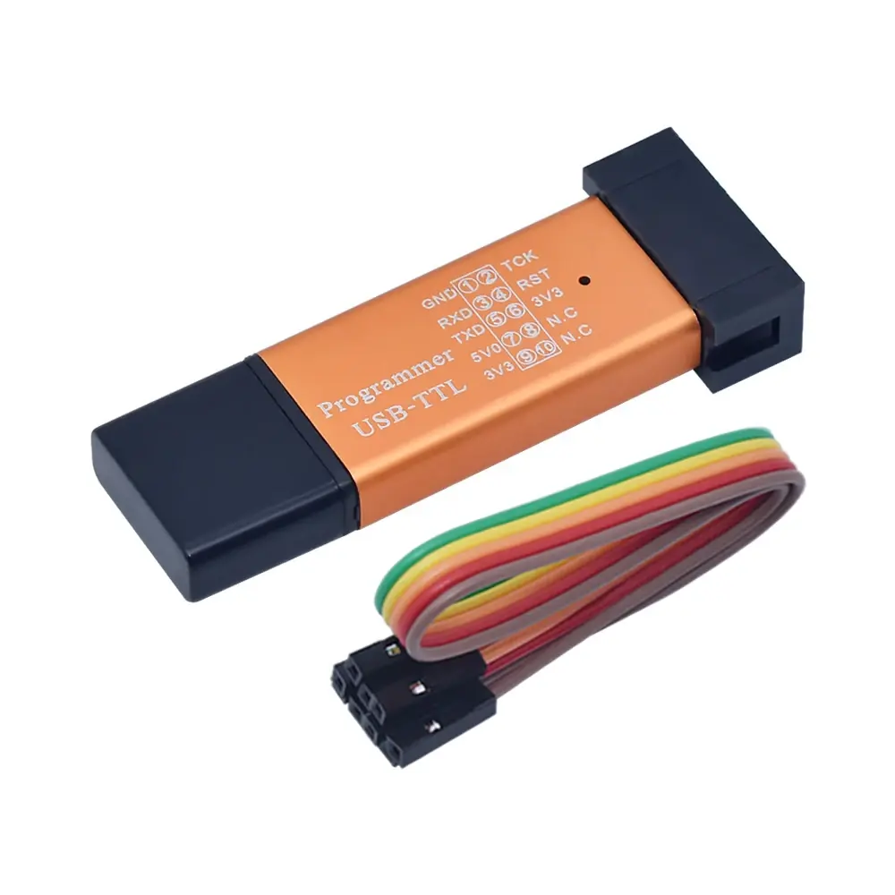 AEAK MCU STC51マイクロコントローラーダウンローダーオートプログラマー/3.3V5Vユニバーサル/デュアル電圧USB-TTLダウンロードケーブル