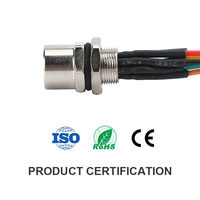 M8 Soudage Fil Intérieur Aviation Plug 2pin ~ 8 Pin Connecteur Conseil Fin Femelle Tête Arrière Verrouillage IP67 Grade Étanche Prise Industrielle