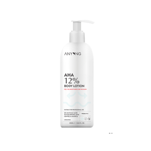 Loción corporal exfoliante e hidratante con ácido glicólico al 12% AHA para una piel suave y luminosa, 250 ml, hecho en Turquía. - Product Image 1