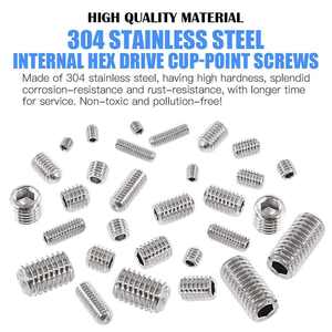 M3/M4/M5/M6/M8 Hexagonal Socket Sleeve Concave End Tightening <strong>Screw</strong> 304 Stainless Steel - Product Image 6