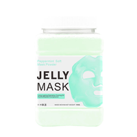 Poudre de masque douce à la menthe pour peaux grasses et mixtes, infusée de vitamine C et de collagène, nettoyage en profondeur et resserrement