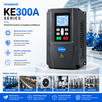 Convertisseur de fréquence monophasé/triphasé KE300A 220V-380V avec écran LCD pour applications professionnelles de moteurs