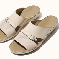 Fabricant de pantoufles personnalisées SHIKOL, vente en gros, pantoufles en cuir véritable faites à la main, sandales arabes du Moyen-Orient, sandales pour hommes
