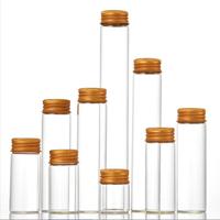 Grosir kosong bening bulat 30ml 50ml desain baru Laboratorium gelas uji tabung Soda kaca atau borosilikat 3.3 tabung uji kaca
