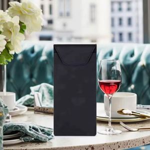 A6 PU Leather Menu <b>Clipboard</b> Engraved Logo Bill Folder Durable Magnetic Bill Holder for Restaurants Hotels Welcome Gifts Modern - Product Image 2