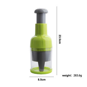 Push-Press <span class=keywords><strong>picadora</strong></span> <span class=keywords><strong>de</strong></span> verduras manual para cebollas, ajo, hierbas, perejil, Chile, nueces, Molinillo, herramientas manuales para frutas y verduras - Product Image 5