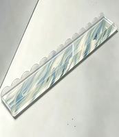 Support de rangement en acrylique pour Mahjong avec poussoir de cartes magnétique, haute transparence, facile à nettoyer, multicolore, gadget d'organisation ondulé