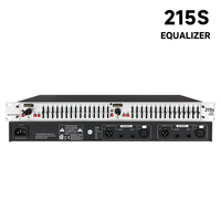 Égaliseur graphique audio professionnel 215S de haute qualité, essentiel pour l'amélioration du signal micro et l'égalisation sonore des concerts