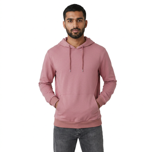 Sweat à capuche épais coupe classique pour homme, personnalisable, en molleton de coton, à épaules tombantes, vierge, respirant, séchage rapide, personnalisable - Product Image 1
