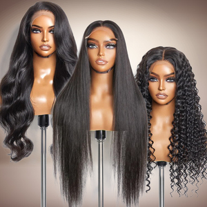 Perruques sans colle <span class=keywords><strong>Nu</strong></span> Look Hair Straight 13x6, cheveux humains, dentelle transparente HD, perruque frontale en dentelle, cheveux humains naturels pour femmes noires - Product Image 5