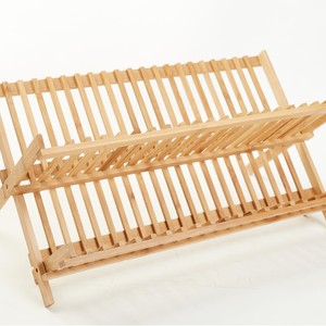 Wooden Draining <b>Rack</b> 12 Slots Quick Dry Kitchen Tableware Storage <b>Rack</b> - Product Image 5