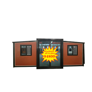 40ft tuyết dốc mái kết cấu thép nhà vườn phòng ngủ bãi biển phong cảnh Đặc điểm prefab nhà ở khách sạn RV Trại nghỉ - Product Image 1