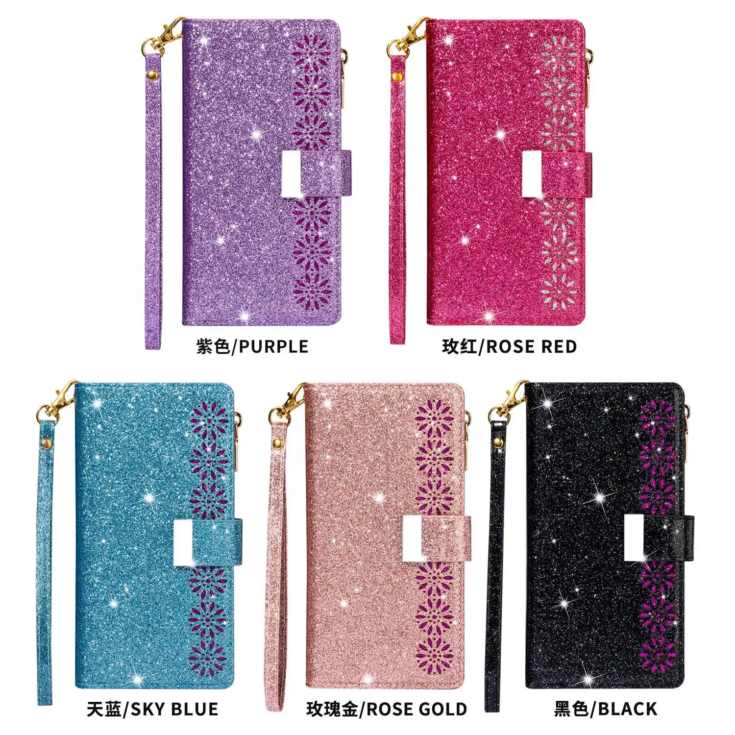 Free Sample Multi Card Slots PU leather cell phone cover Wallet Flip Case For iPhone 14 pro max 6.7 14 xr 8plus
