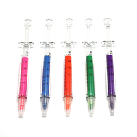 Nouvelle nouveauté seringue d'injection en forme de stylo marqueur plat avec surligneur