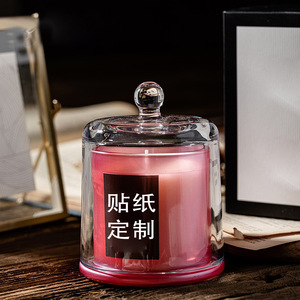 Caja de regalo al por mayor de velas aromáticas superventas transfronterizas, vaso de cristal en forma de campana, adorno de interior, vela perfumada - Product Image 4