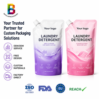 Sachets Doypack personnalisés imprimés 1L 2L pour recharge de savon liquide, détergent lessive, avec bec verseur – Fabricant