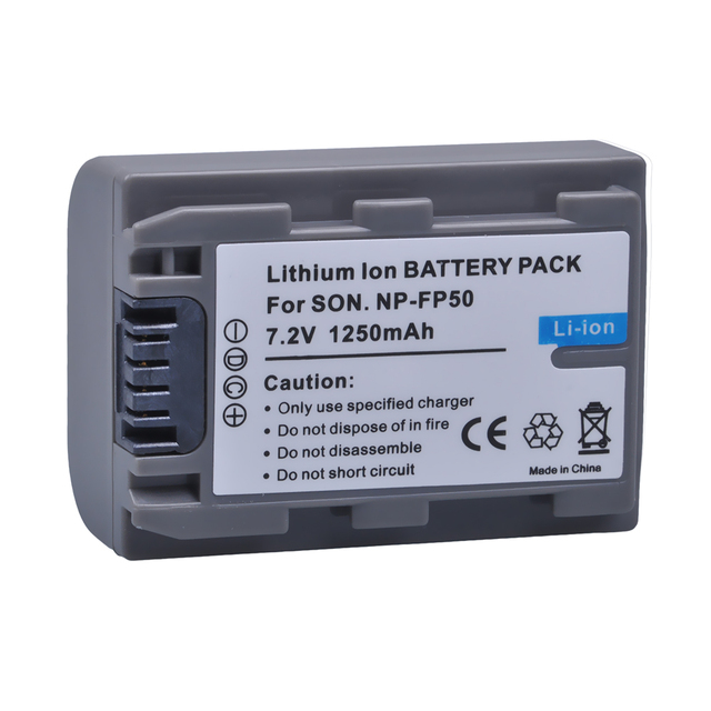 1250mAh NP FP50 NP-FP50 Battery for Sony NP-FP30 NP-FP60 NP-FP70 NP-FP71 NP-FP90 DCR-SX40 SX40R SX41 HDR-CX105 SR82E SR85E