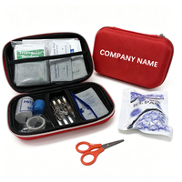 Trousse de premiers secours portable avec logo personnalisé, trousse médicale d'urgence, fournitures de premiers secours pour la maison, la voiture, les voyages, le bureau, l'extérieur