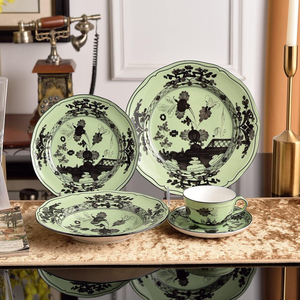 Cross-Border Mug Coffee <b>Cup</b> Dinnerware <b>Set</b> Light Luxury Bone China Animal Pattern Dishwasher Safe 5-Piece Tableware Home Use - Product Image 5