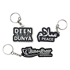 Regalos de empresa llavero personalizado logotipo de marca personalizado llavero de silicona personalizado 2d 3D PVC llavero de goma - Product Image 3