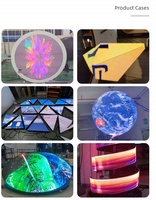 Pantalla LED Circular/Curva Flexible a Todo Color, Anillo de 320x160mm, Póster Digital SDK