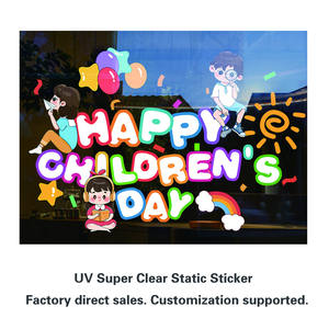 Ventas directas de fábrica de pegatinas de vidrio esmerilado estático, que se pueden utilizar en supermercados, escuelas y hogares. - Product Image 2