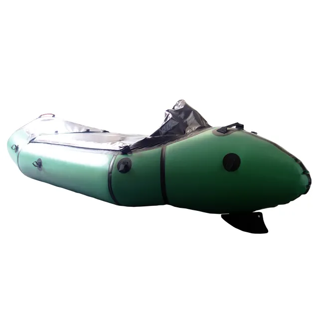 ความบันเทิงInflatable TPUกระเป๋าเป้สะพายหลังRaft Ultralight RaftกับFin/Skeg