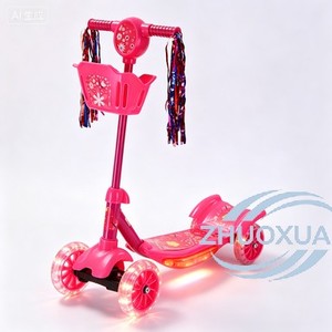 Trottinette portable pour enfants en acier, luxe moderne, pour l'extérieur, norme CE, roue avant de 140 mm, légère, deux roues - Product Image 3