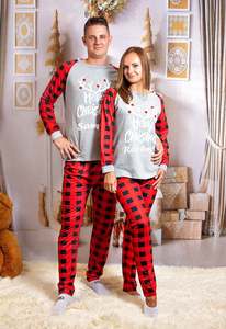 Ensemble de pyjamas de Noël Buffalo à carreaux assortis pour la <span class=keywords><strong>famille</strong></span> 2023 <span class=keywords><strong>personnalisé</strong></span> - Product Image 3