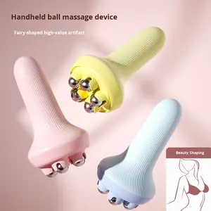 Cinco-Ball Inner Leg Shaping Massageador Esportes Muscular Relaxamento Abdominal Roller Belly <span class=keywords><strong>Rub</strong></span> Cintura Magro Meridian Escova para o Corpo - Product Image 1