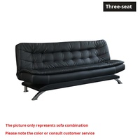 Canapé de bureau simple et moderne pour trois personnes, canapé pliable, ensemble de table de réunion pour salle de réception