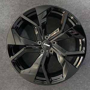 Jantes forgées sur mesure 18 19 20 22 24 pouces en alliage d'aluminium noir poli pour modèles <span class=keywords><strong>Audi</strong></span> Q3 Q5 Q6 Q7 Q8 <span class=keywords><strong>SQ5</strong></span> SQ7 RSQ8 E-tron - Product Image 2